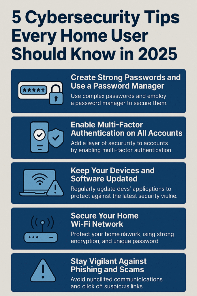 5 Cybersecurity Tips Every Home User Should Know Final pic